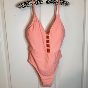 NWT Cupshe pink one piece swimsuit